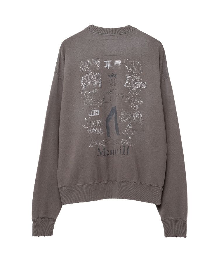 Mendrill X GS. Distressed Pullover Sweatshirt
