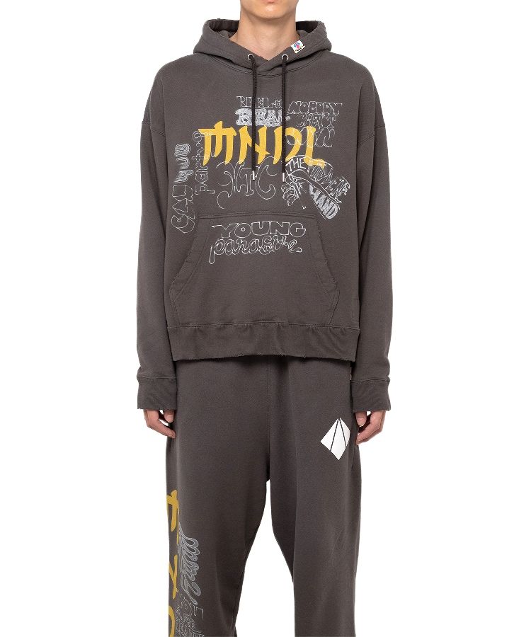 Mendrill X GS. Distressed Hoodie