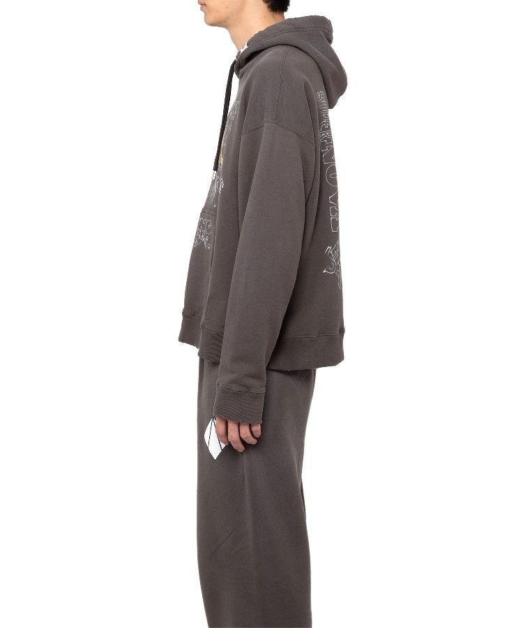 Mendrill X GS. Distressed Hoodie