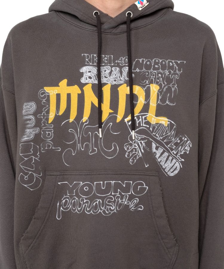 Mendrill X GS. Distressed Hoodie