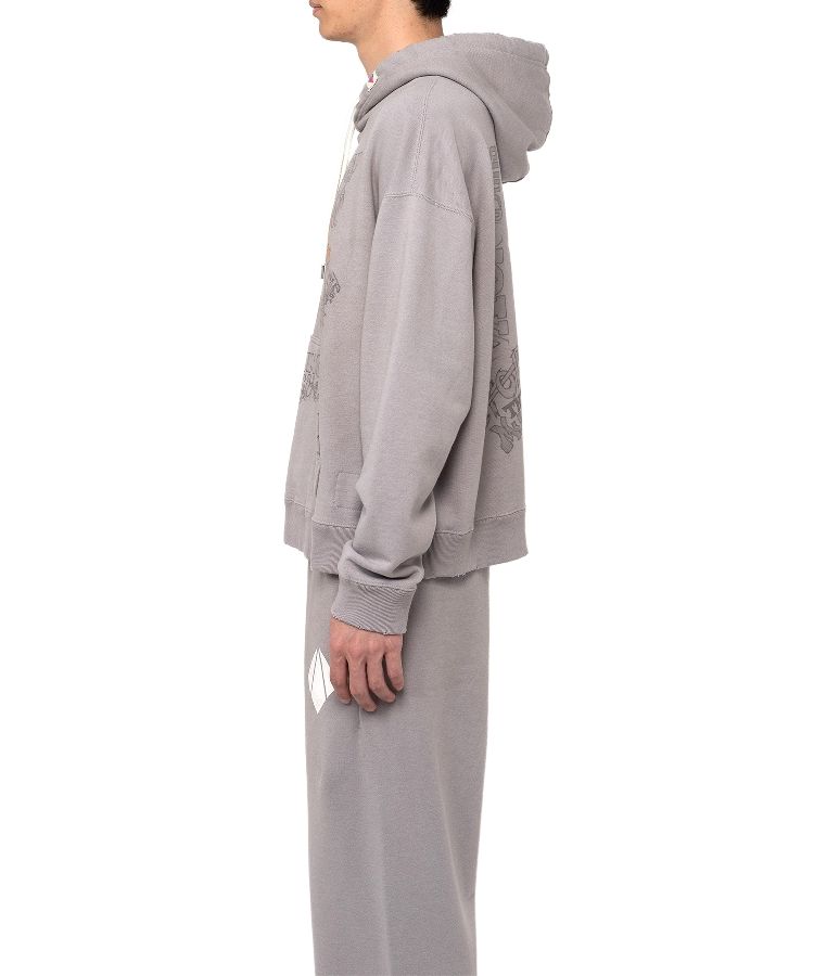 Mendrill X GS. Distressed Hoodie