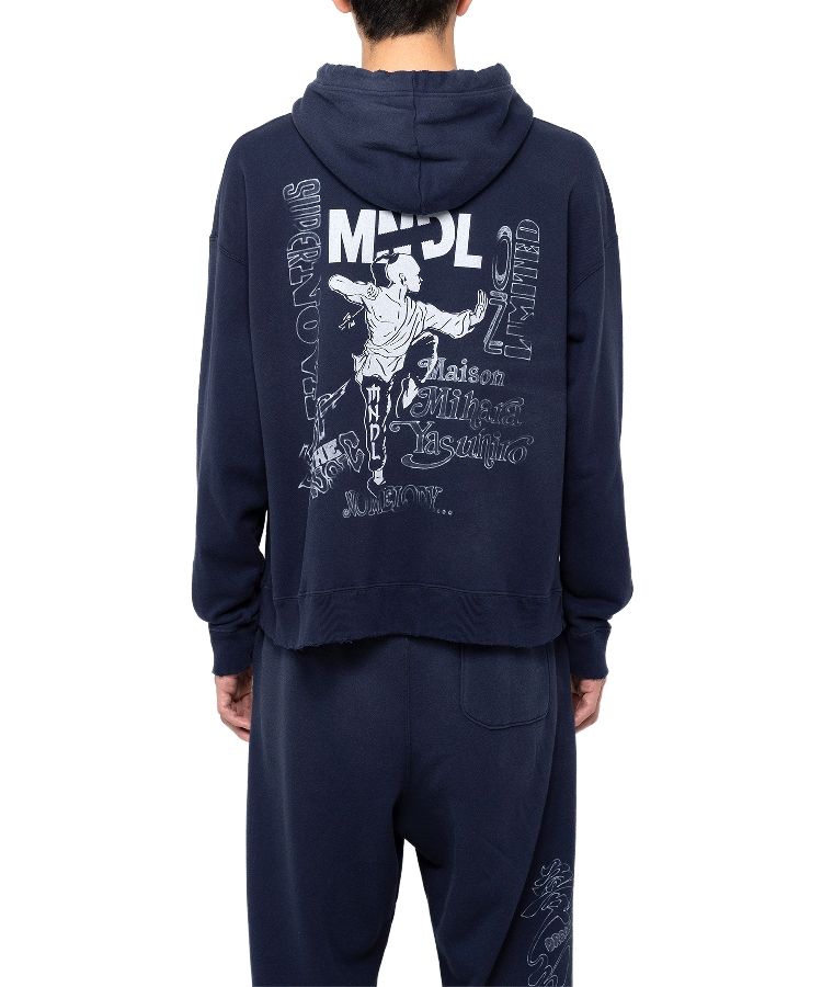 Mendrill X GS. Distressed Hoodie