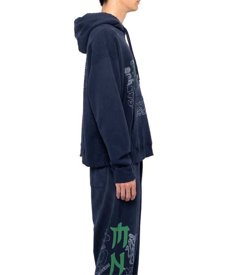 Mendrill X GS. Distressed Hoodie