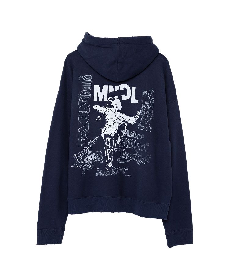 Mendrill X GS. Distressed Hoodie