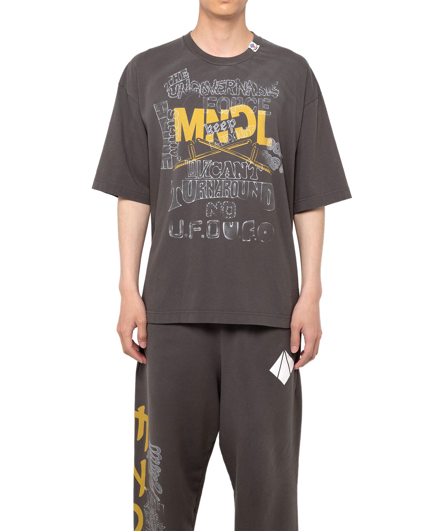 Mendrill X GS. Distressed T-shirt