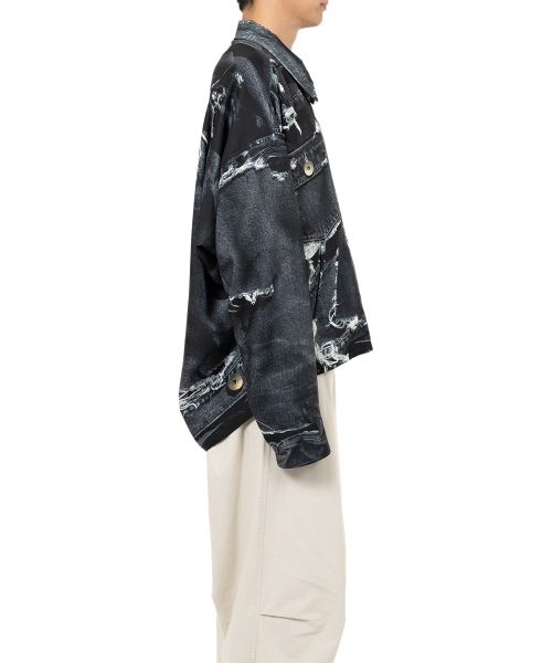 "T.A.T.A x MMY" Trompe-l'oeil Archive Printed Jacket