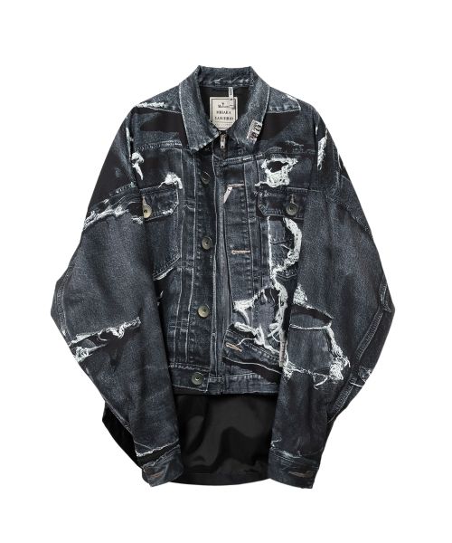 "T.A.T.A x MMY" Trompe-l'oeil Archive Printed Jacket