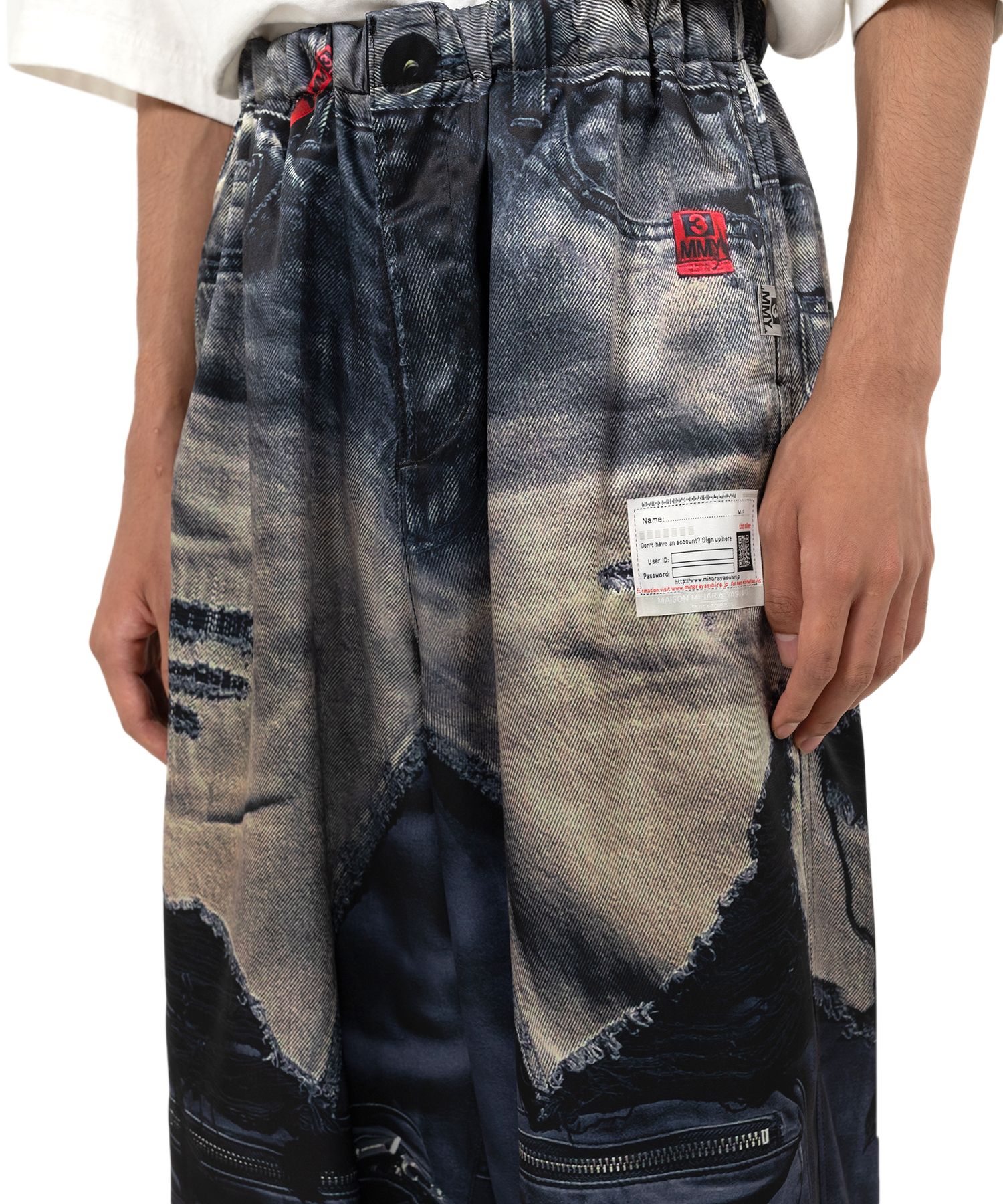 "T.A.T.A x MMY" Trompe-l'oeil Archive Printed Pants