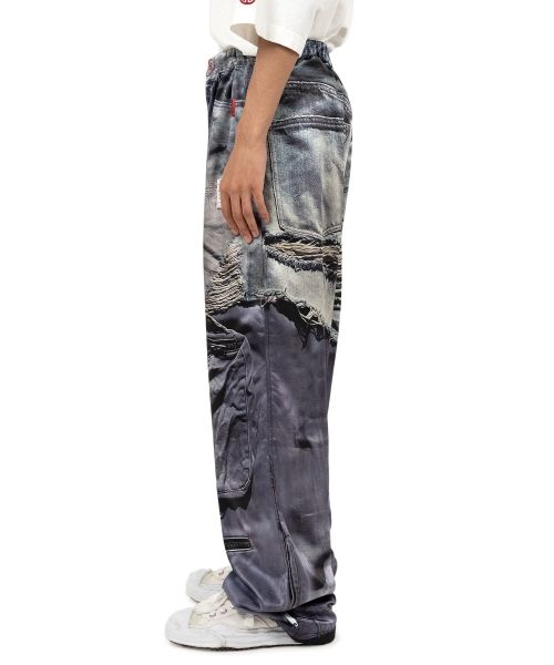 極美品25SS ミハラヤスヒロ × T.A.T.A 転写 デニム 508P▲ 極美品25SS ミハラヤスヒロ × T.A.T.A 転写 デニム 508P