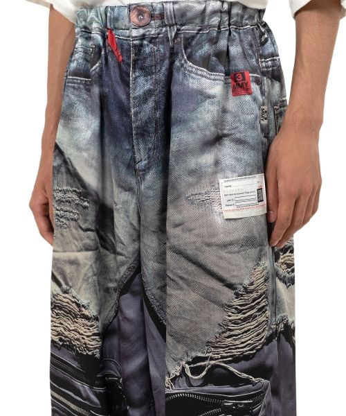 "T.A.T.A x MMY" Trompe-l'oeil Archive Printed Pants