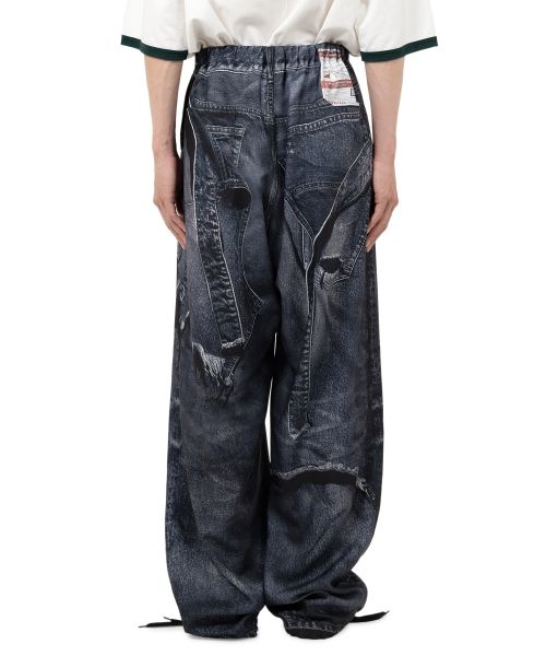 "T.A.T.A x MMY" Trompe-l'oeil Archive Printed Wide Pants