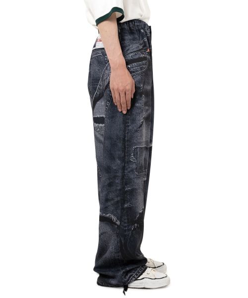 "T.A.T.A x MMY" Trompe-l'oeil Archive Printed Wide Pants