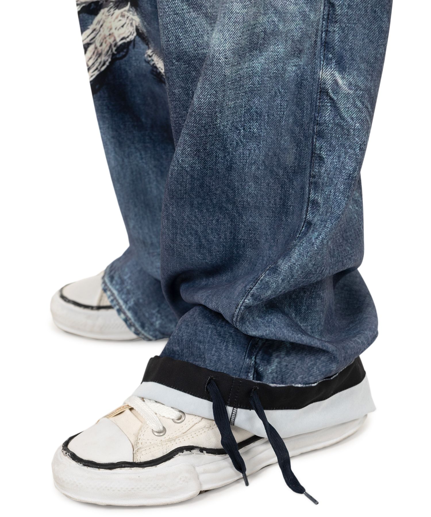 "T.A.T.A x MMY" Trompe-l'oeil Archive Printed Wide Pants