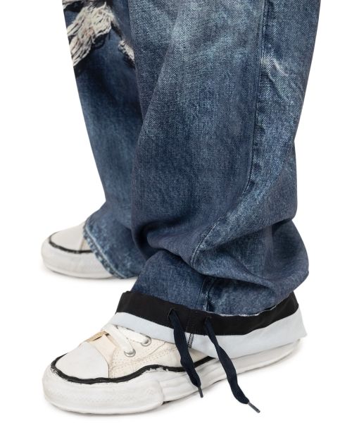 "T.A.T.A x MMY" Trompe-l'oeil Archive Printed Wide Pants