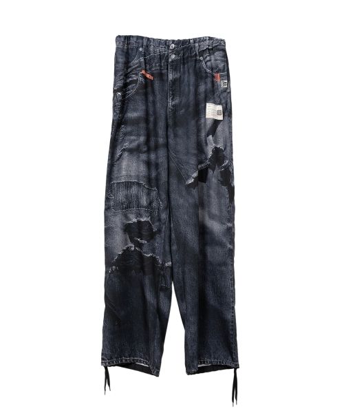 "T.A.T.A x MMY" Trompe-l'oeil Archive Printed Wide Pants