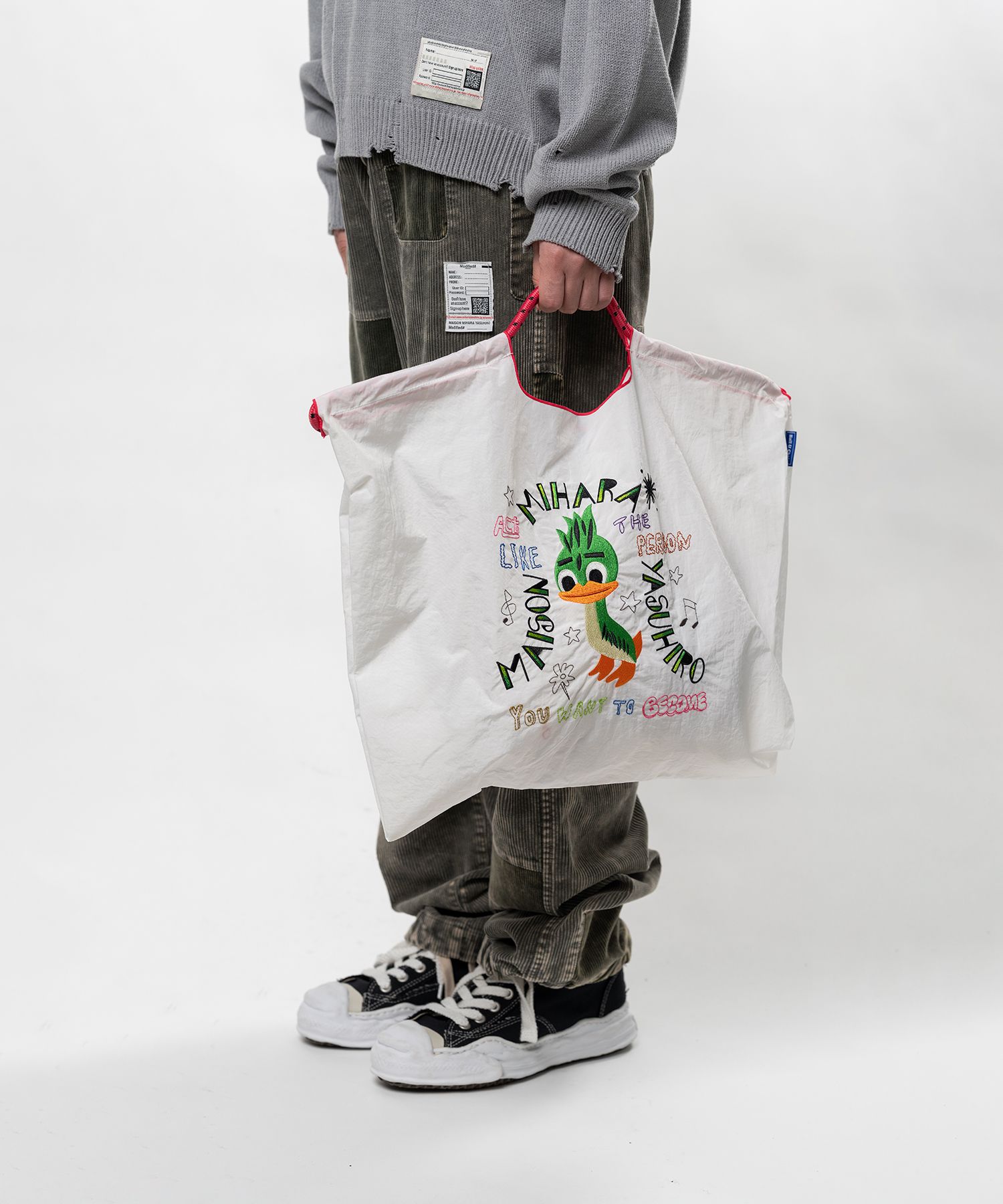 "Ball&Chain x MMY " LEON Embroidery Tote Bag Large