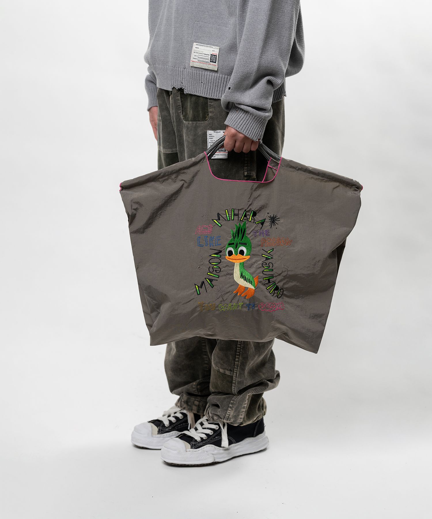 "Ball&Chain x MMY " LEON Embroidery Tote Bag Large