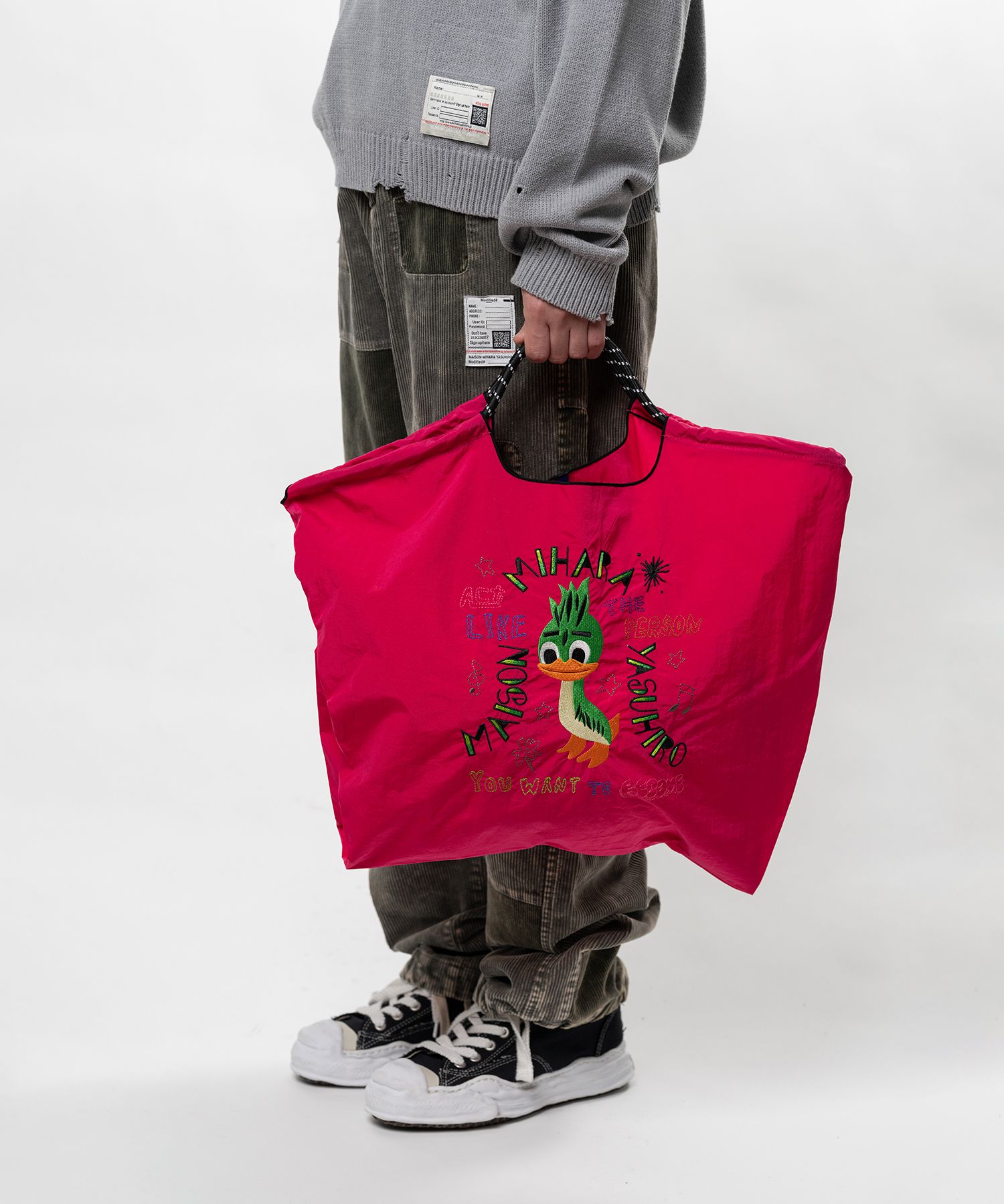 "Ball&Chain x MMY " LEON Embroidery Tote Bag Large