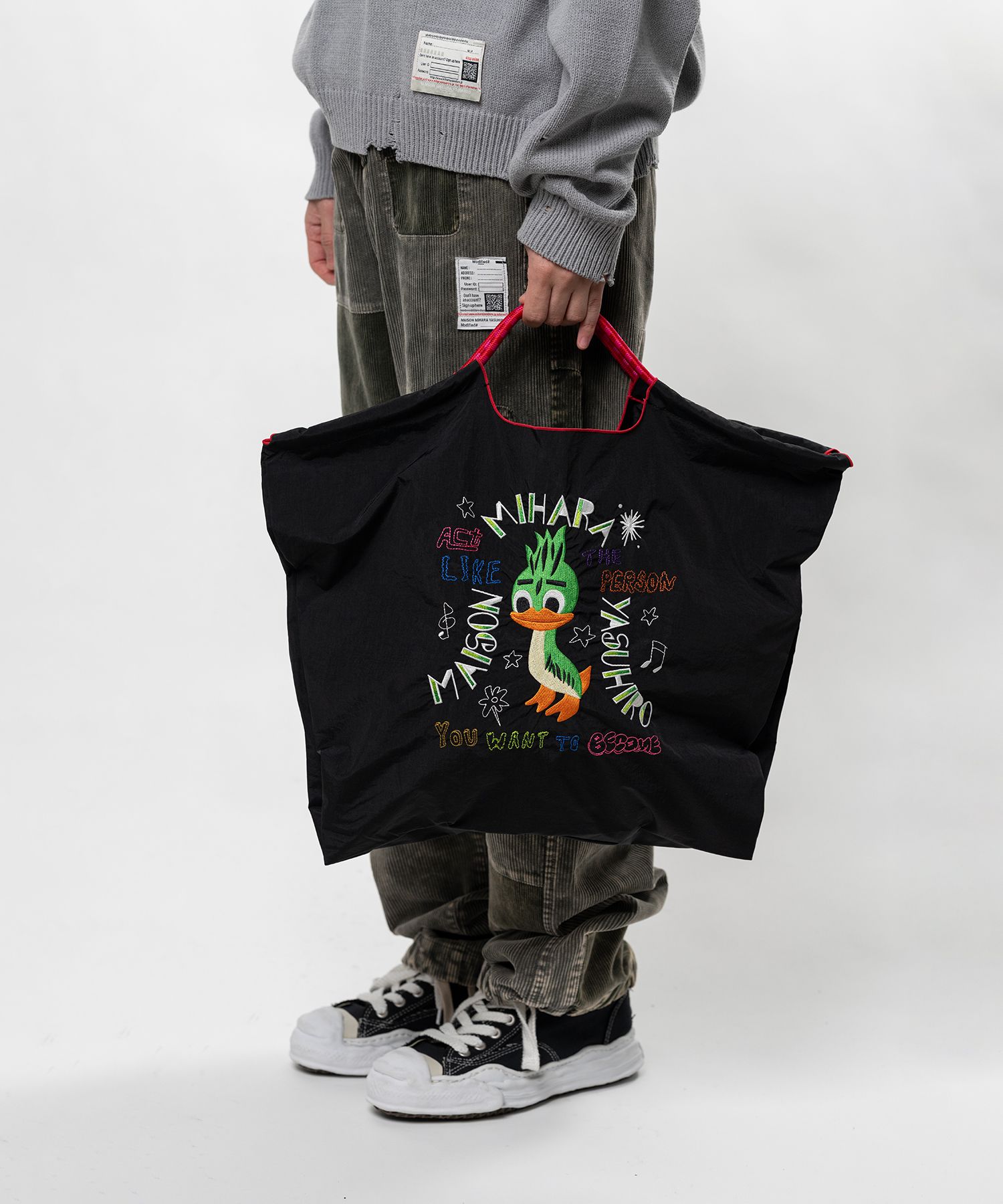 "Ball&Chain x MMY " LEON Embroidery Tote Bag Large