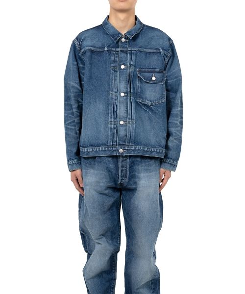 "MASSES x MMY" Hard Wash Denim Jacket