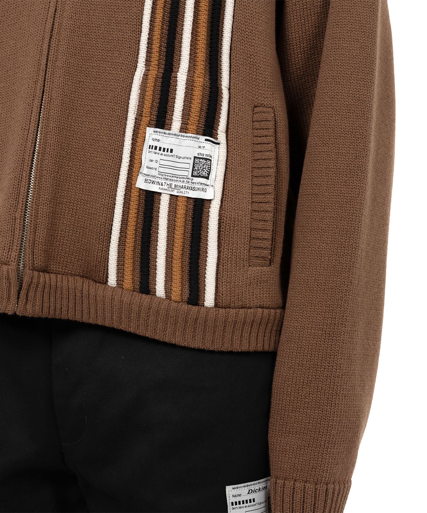 "BEDWIN & THE MMY” Zip Knit Cardigan