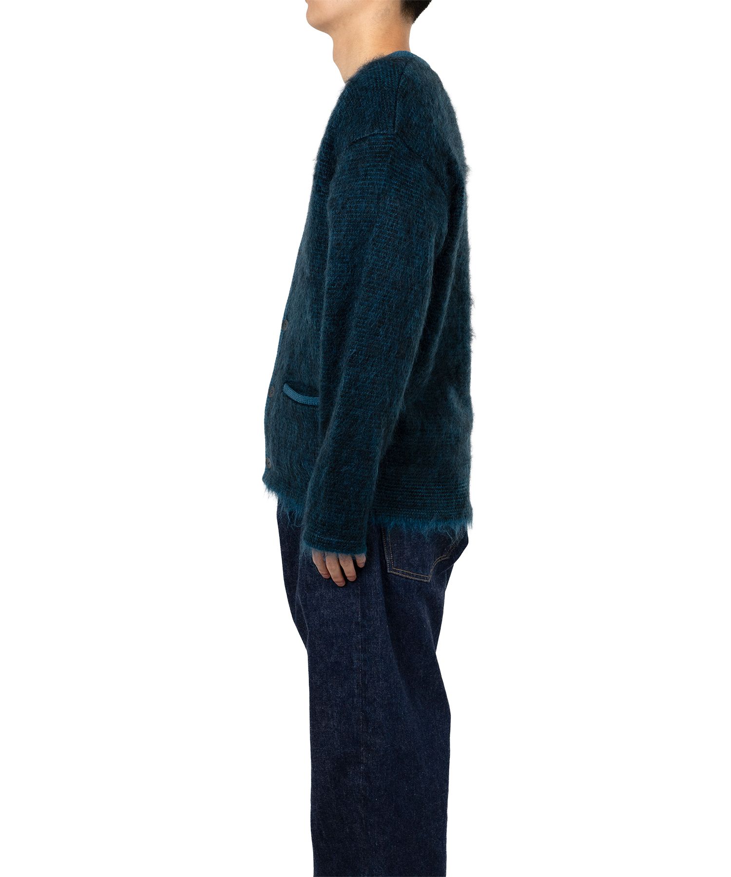 "MASSES x MMY" Mohair Knit Cardigan