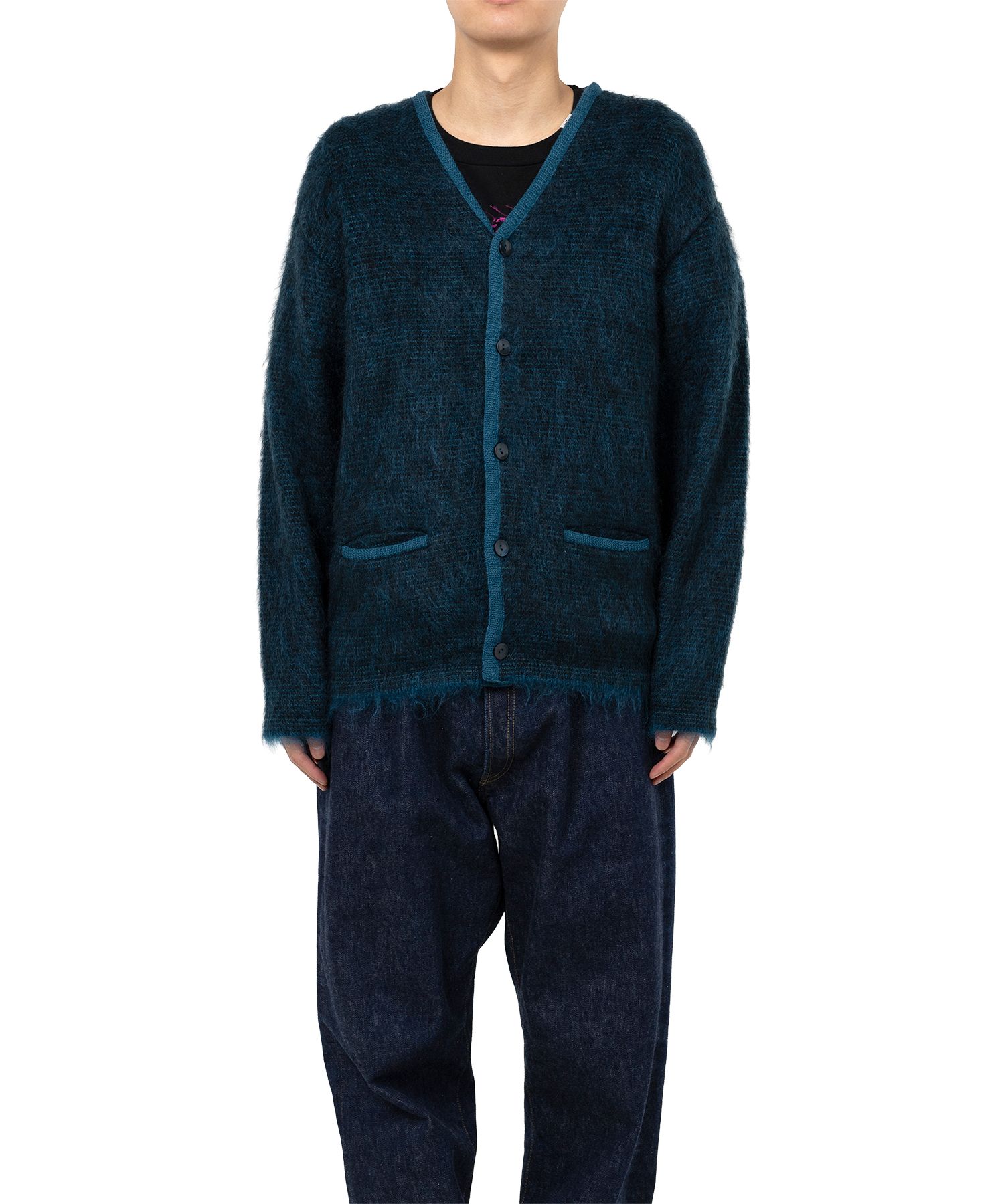 "MASSES x MMY" Mohair Knit Cardigan