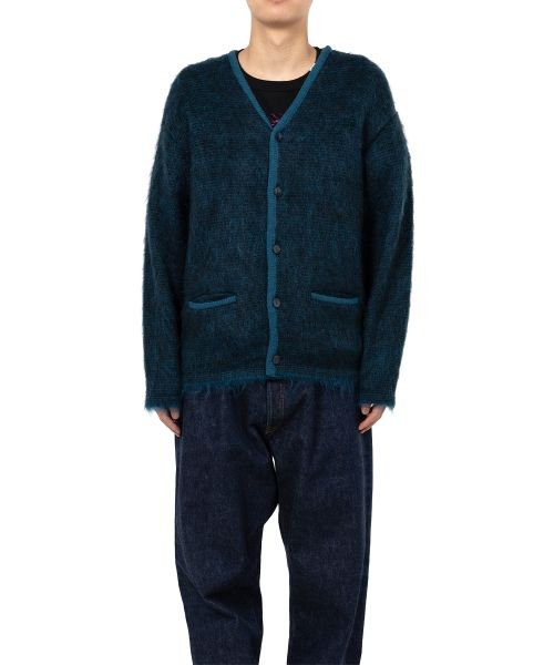"MASSES x MMY" Mohair Knit Cardigan