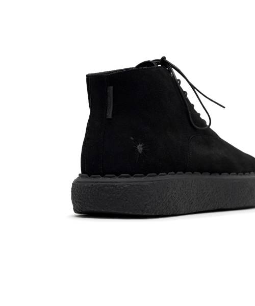 "N.HOOLYWOOD COMPILE x General Scale." Suede Lace-up Boots