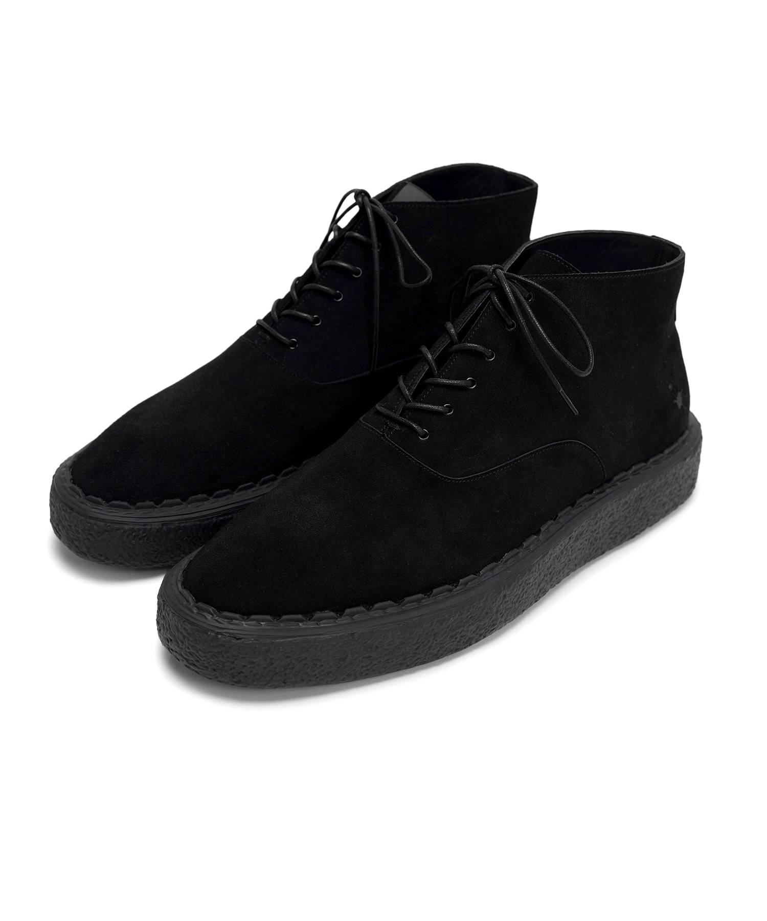 "N.HOOLYWOOD COMPILE x General Scale." Suede Lace-up Boots