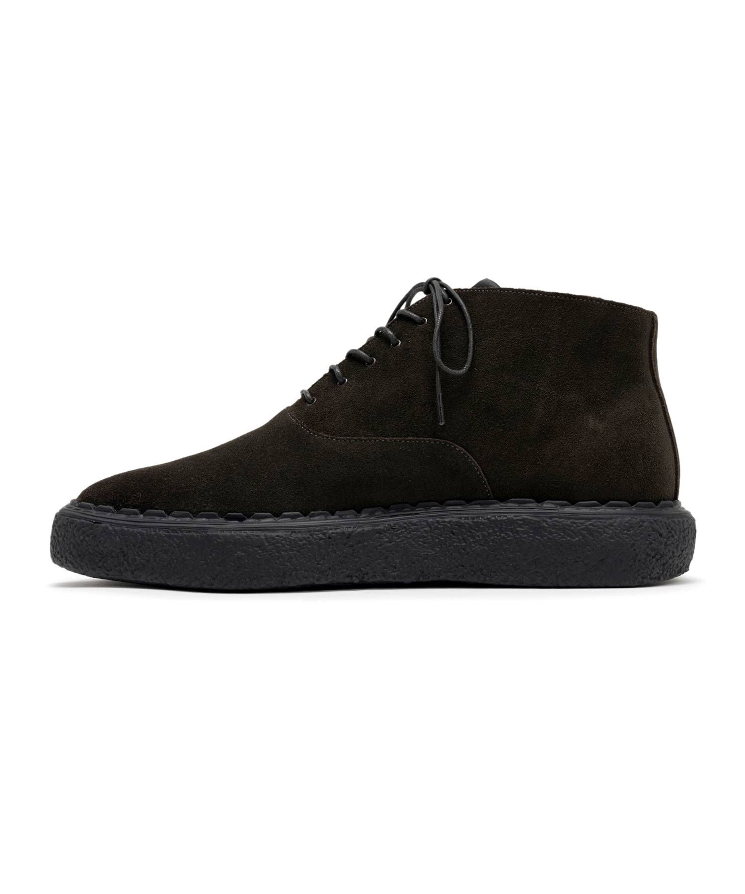 "N.HOOLYWOOD COMPILE x General Scale." Suede Lace-up Boots