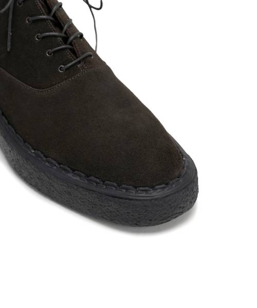 "N.HOOLYWOOD COMPILE x General Scale." Suede Lace-up Boots