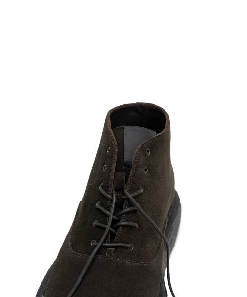 "N.HOOLYWOOD COMPILE x General Scale." Suede Lace-up Boots