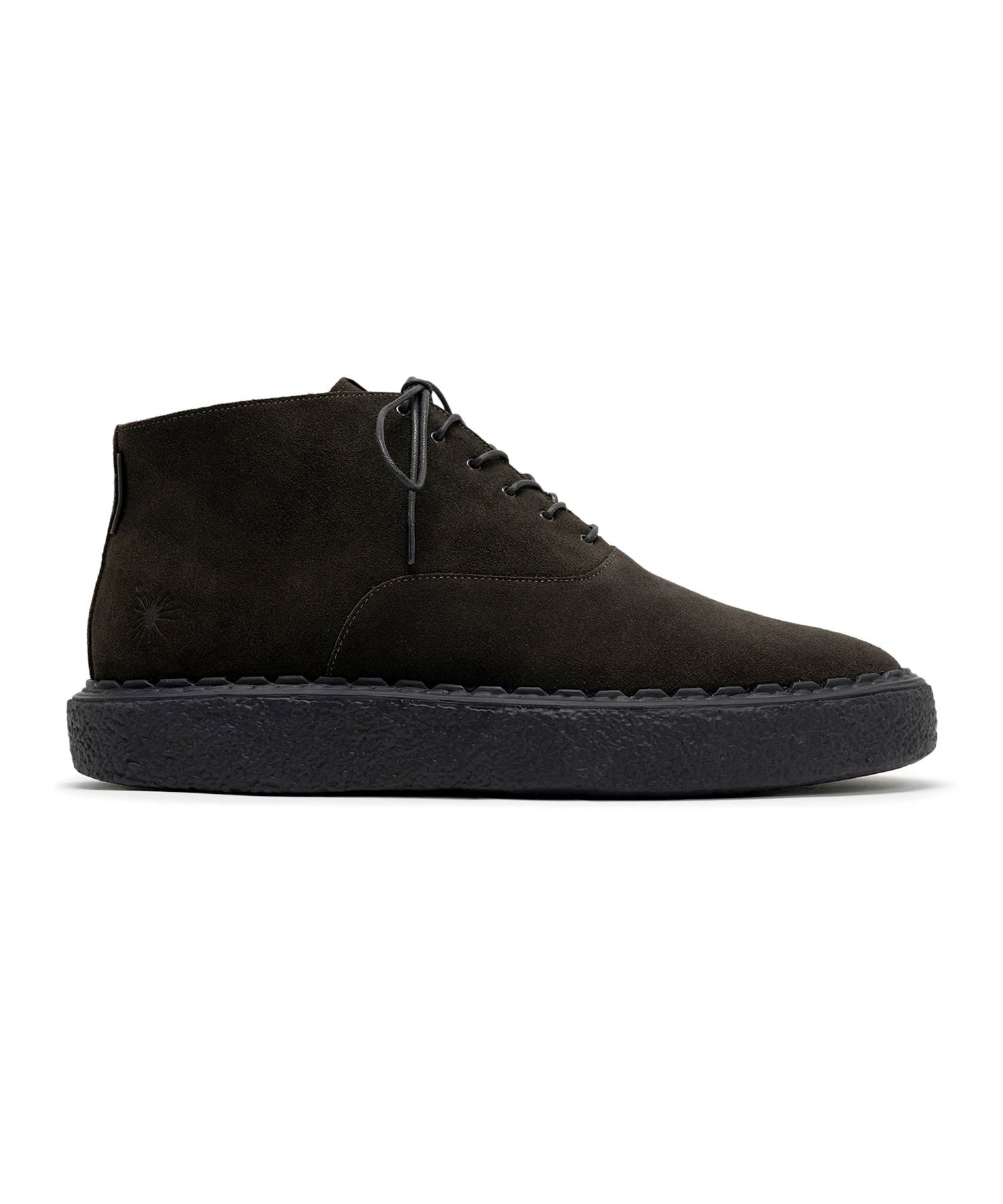 "N.HOOLYWOOD COMPILE x General Scale." Suede Lace-up Boots