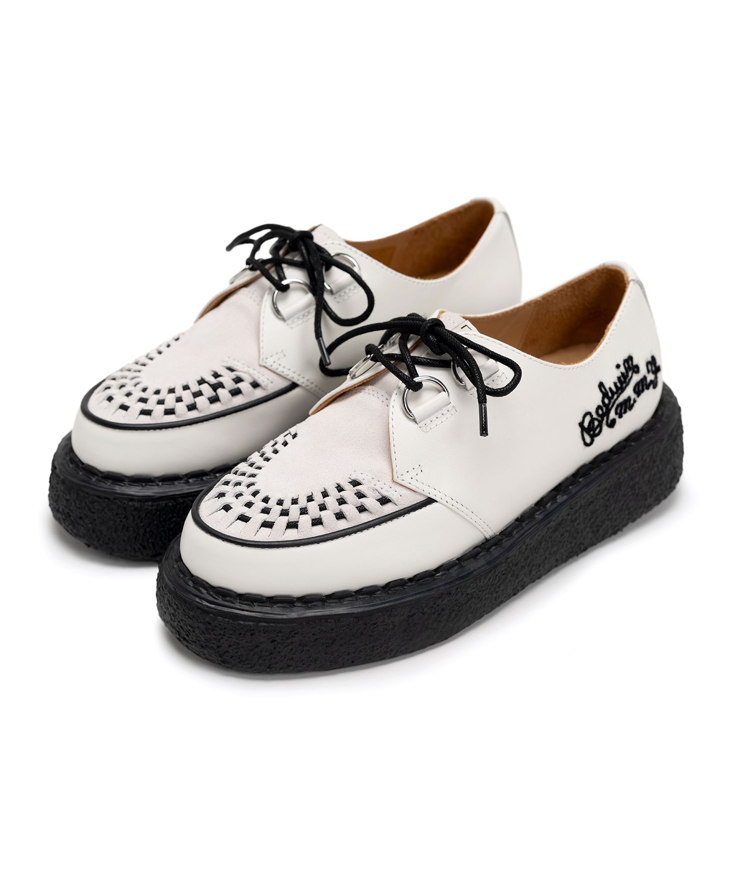 BEDWIN & THE MMY General Scale. "DAVID" Leather Inter Lace Shoes