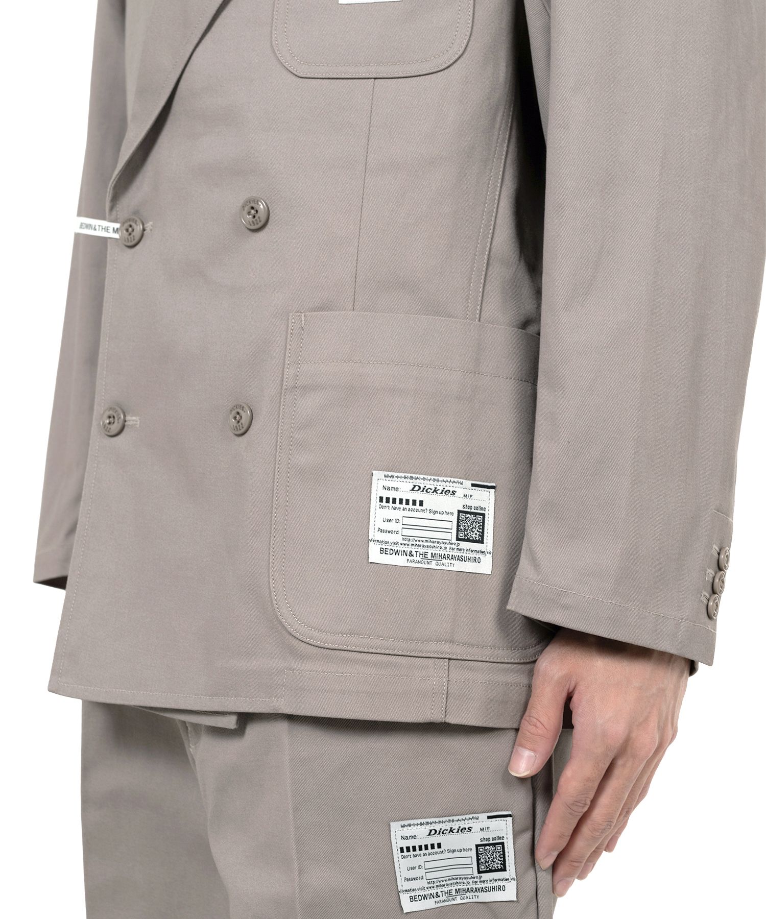 "BEDWIN & THE MMY × Dickies” Double-Breasted Jacket