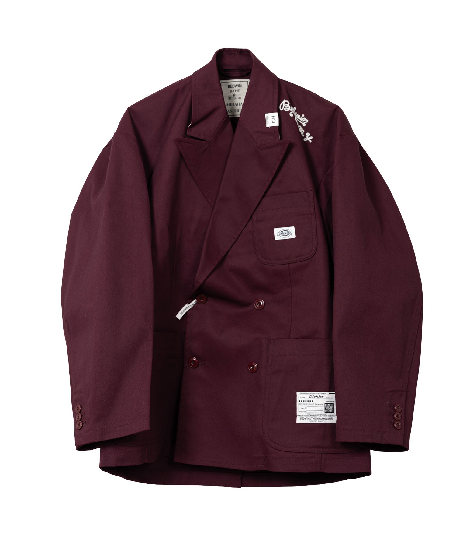 "BEDWIN & THE MMY × Dickies” Double-Breasted Jacket