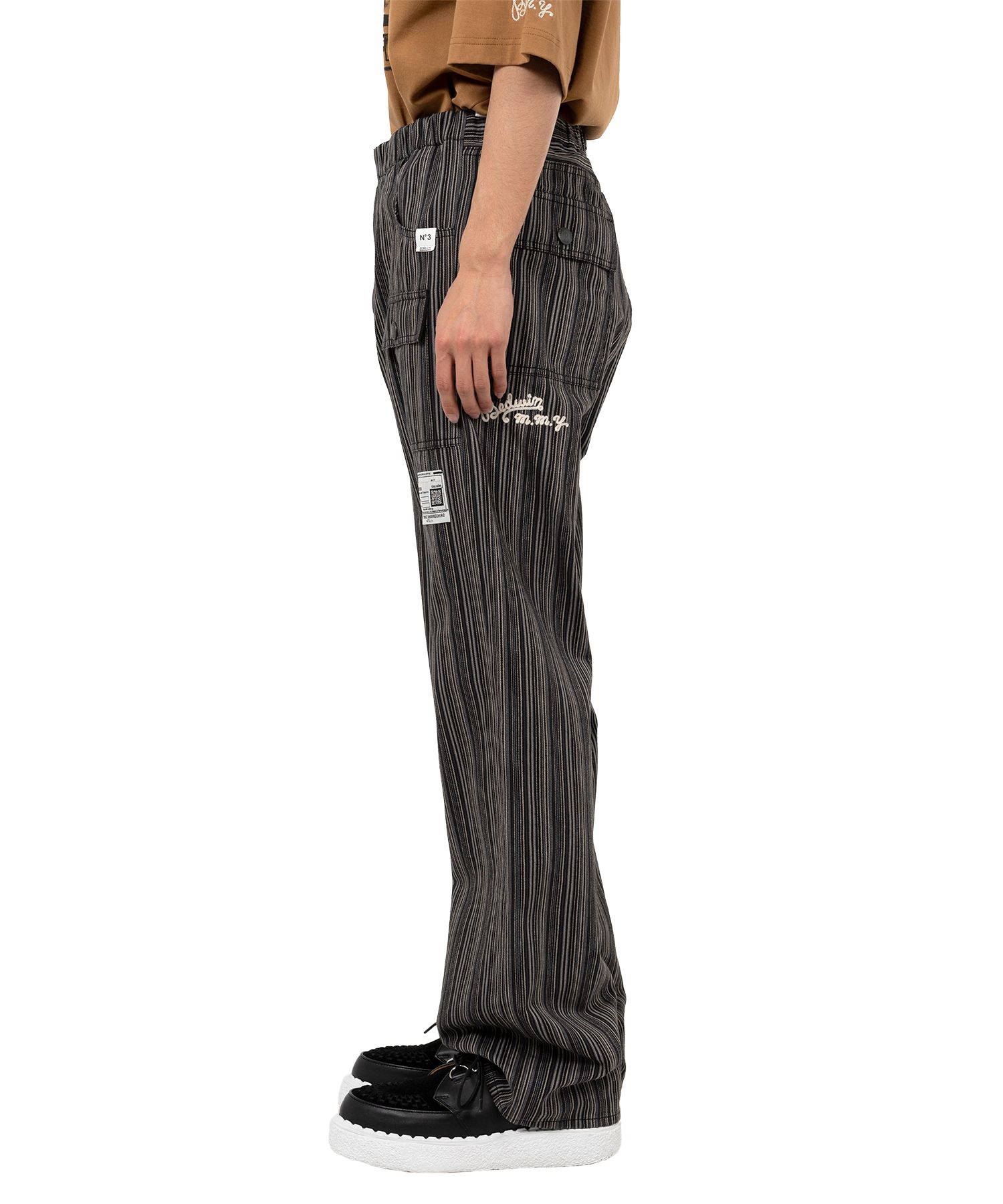 "BEDWIN & THE MMY” Stripe Bush Pants
