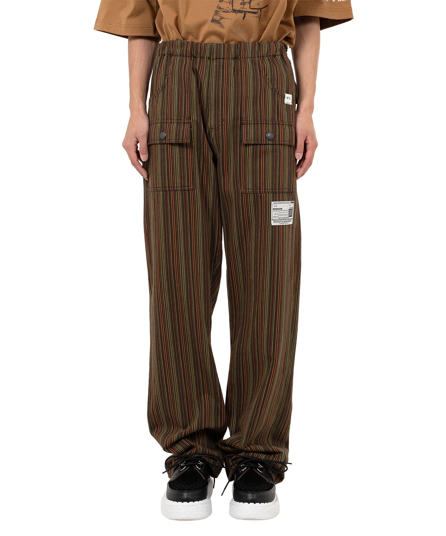 "BEDWIN & THE MMY” Stripe Bush Pants