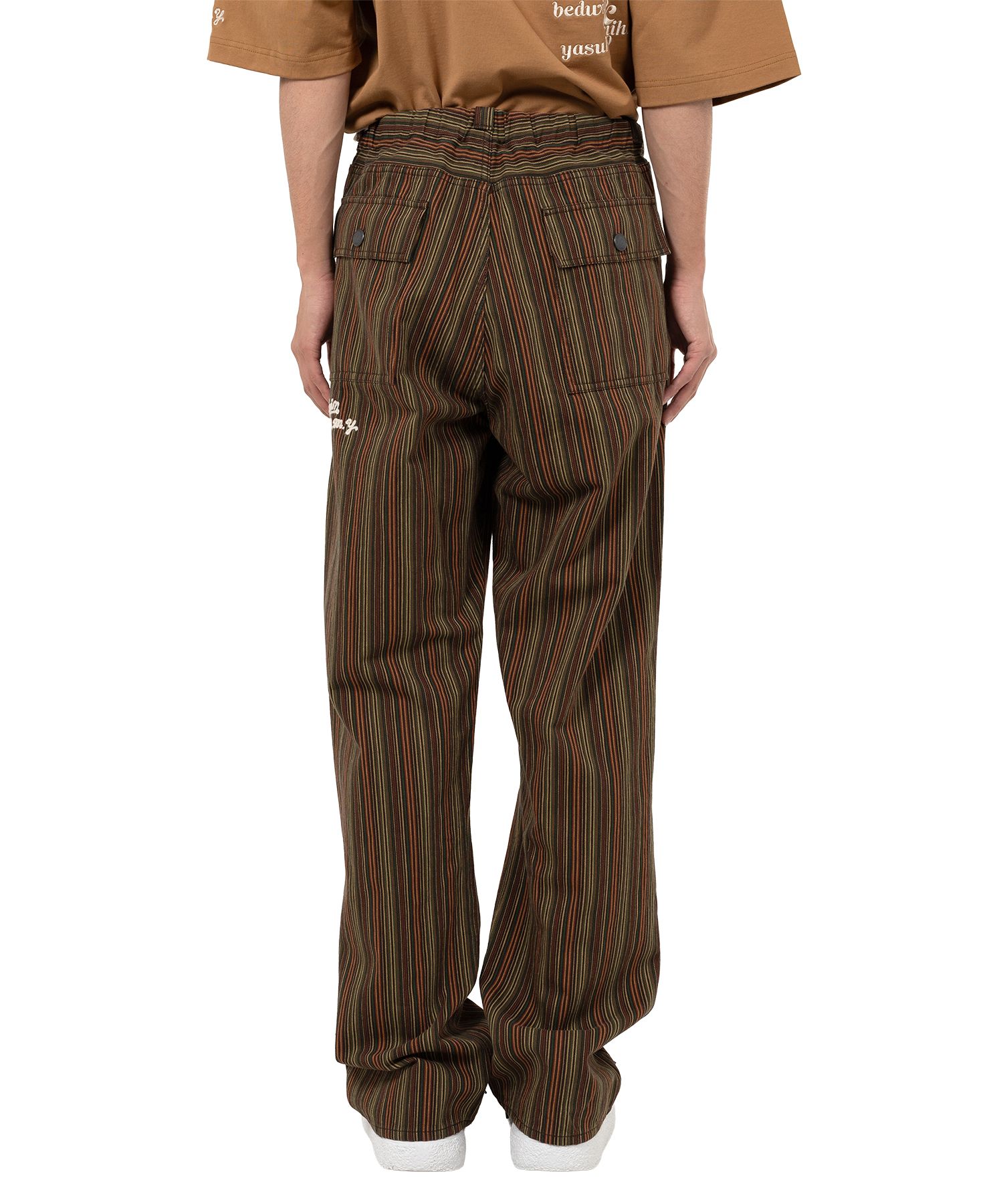 "BEDWIN & THE MMY” Stripe Bush Pants