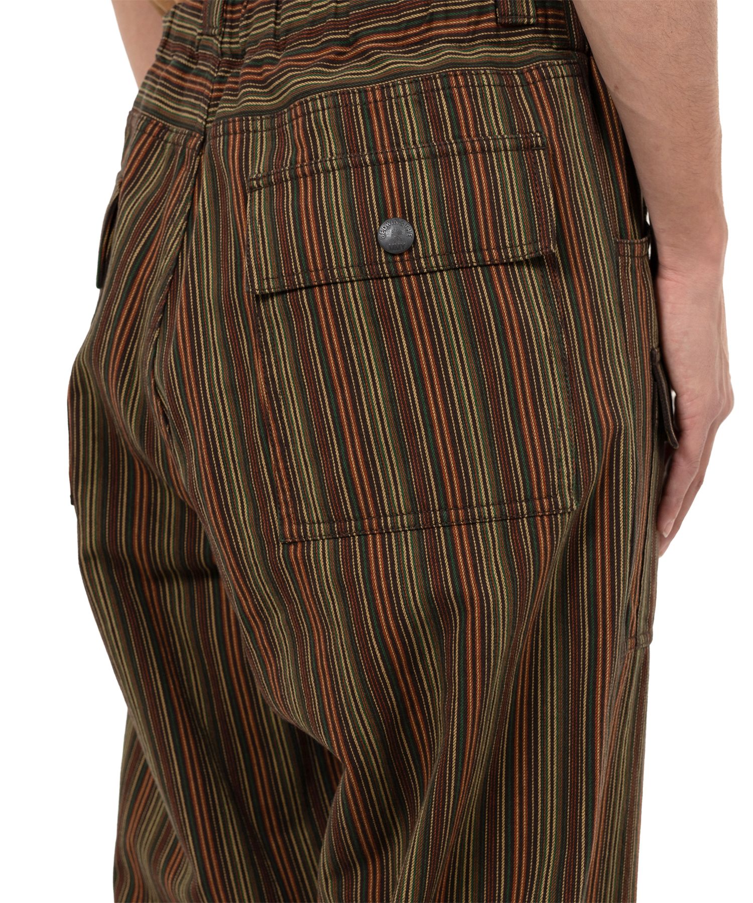 "BEDWIN & THE MMY” Stripe Bush Pants