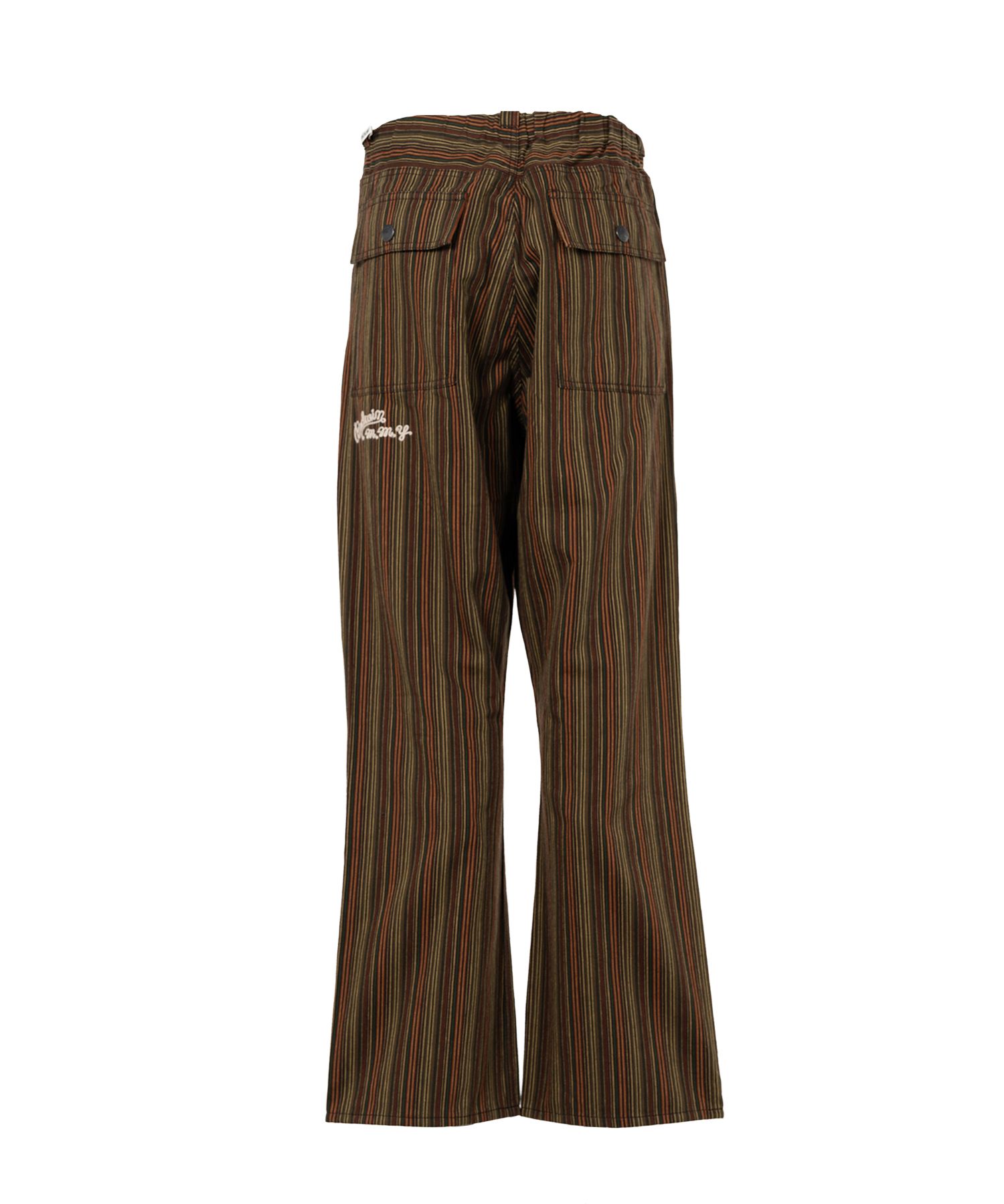 "BEDWIN & THE MMY” Stripe Bush Pants