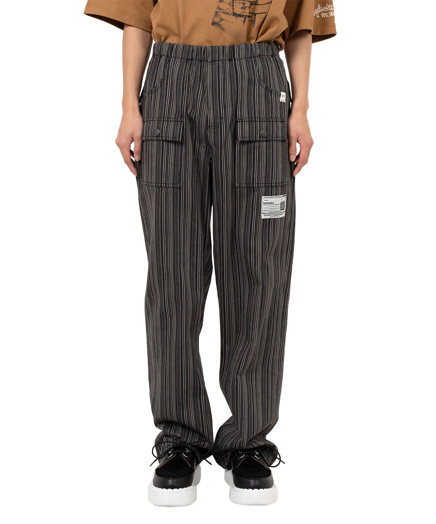 "BEDWIN & THE MMY” Stripe Bush Pants