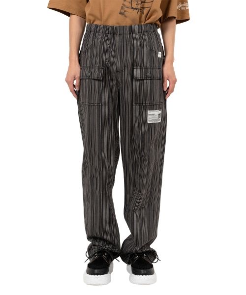 "BEDWIN & THE MMY” Stripe Bush Pants