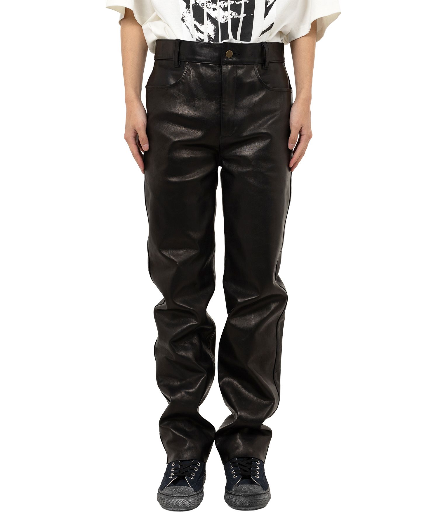 "MASSES x MMY" Horse Leather Pants