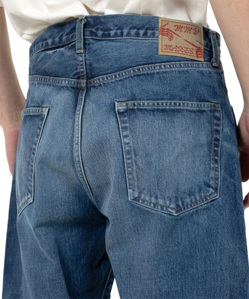 "MASSES x MMY" Hard Wash Denim Pants