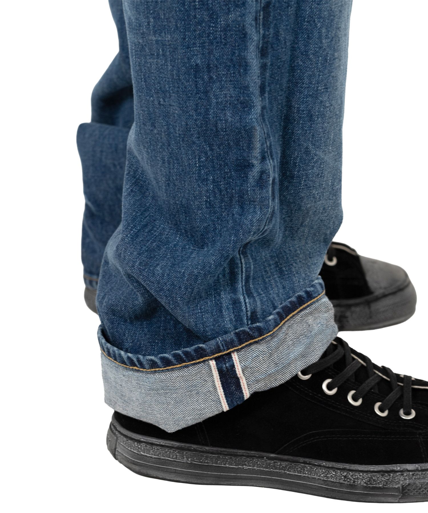 "MASSES x MMY" Hard Wash Denim Pants