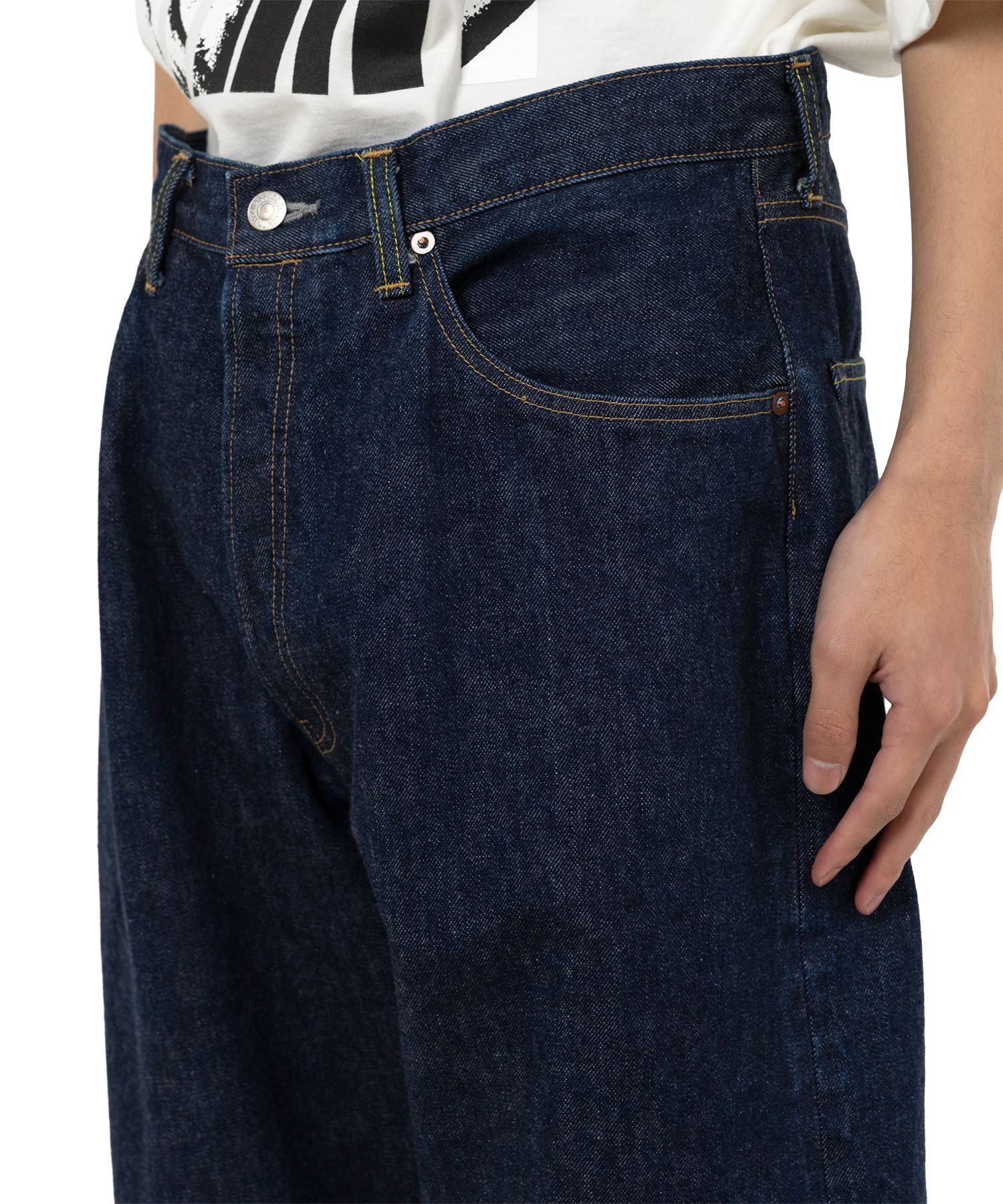 "MASSES x MMY" One Wash Denim Pants