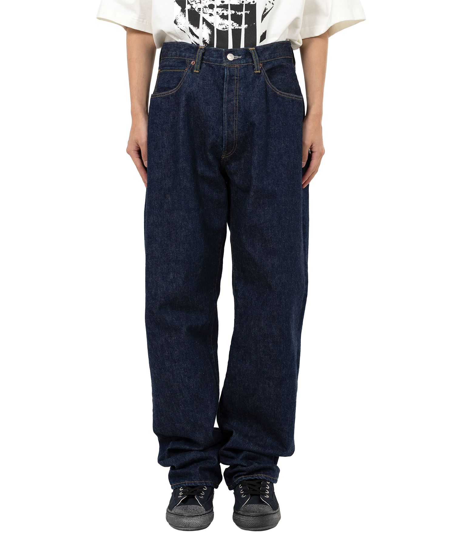 "MASSES x MMY" One Wash Denim Pants