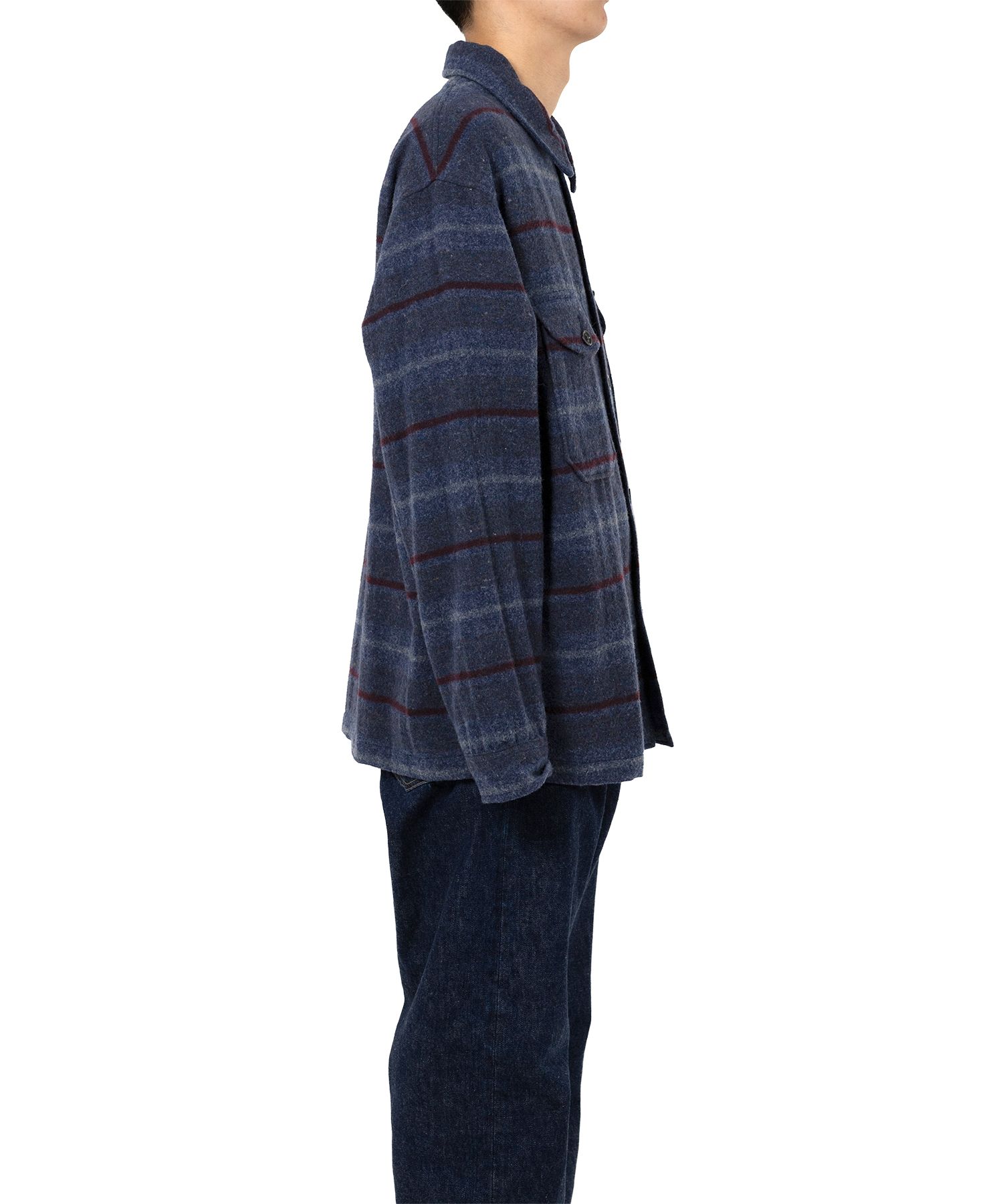 "MASSES x MMY" Wool Blanket Shirt